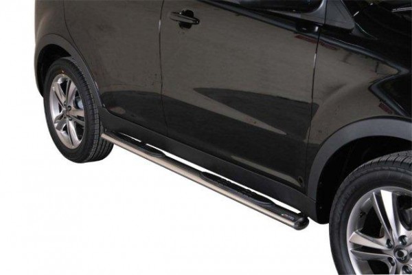 SsangYong Korando 11'- Oval side  bars with 2 steps 76mm