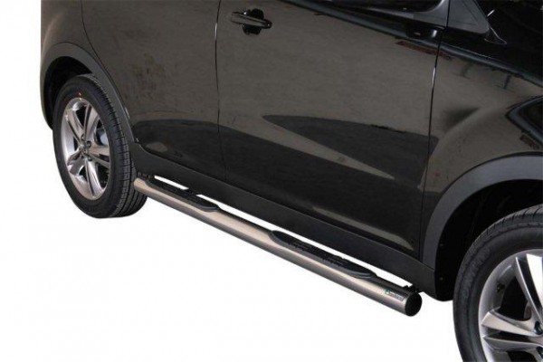 SsangYong Korando '11-'19 Side bars with 2 steps 76mm