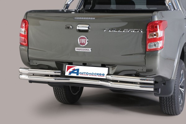 Fiat Fullback DC '16 Double bended rear protection 63mm