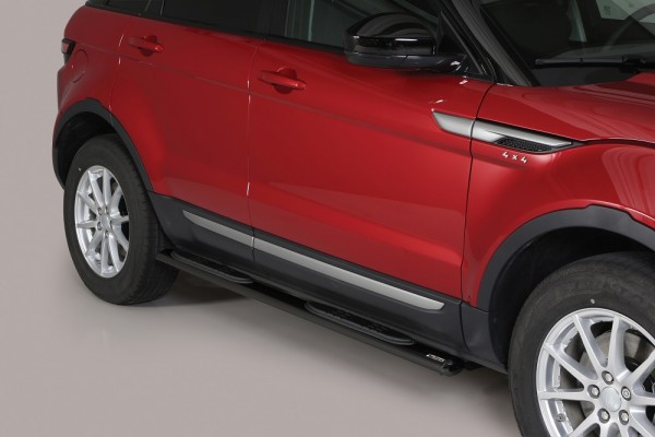Range Rover Evoque '16 Oval side bar with steps Black