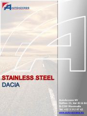 Dacia - Stainless steel programma 2016