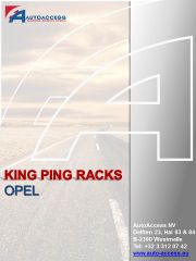 Opel - King Ping roof racks program 2016